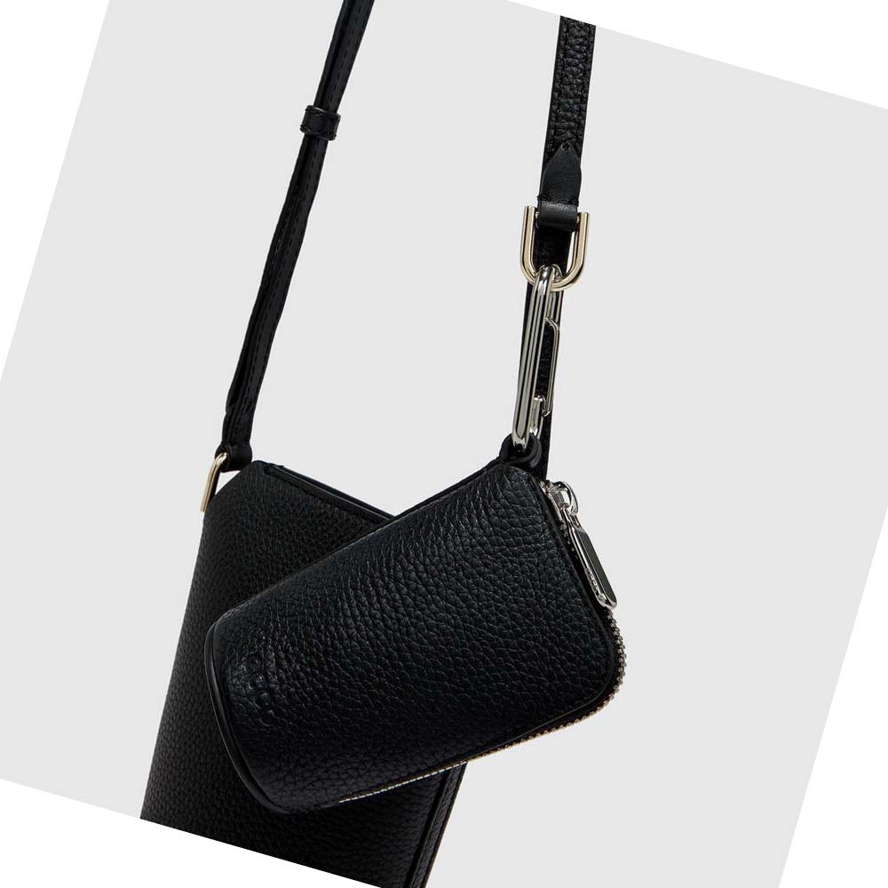 Women's Ecco Textureblocks Pot Bags Black | USA 305ZUT